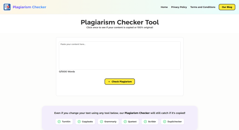 plagiarismcheckertool.com, DA 35, Age 5+ Year